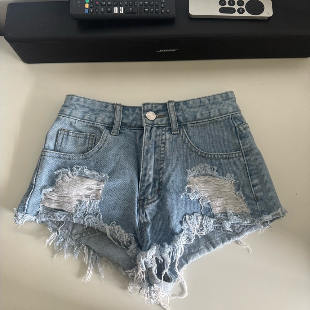 Shein Distressed Denim Women Shorts